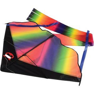 U.S. Toy Company Rainbow Dragon Tail Kite for Kids and Adults, Multicolor